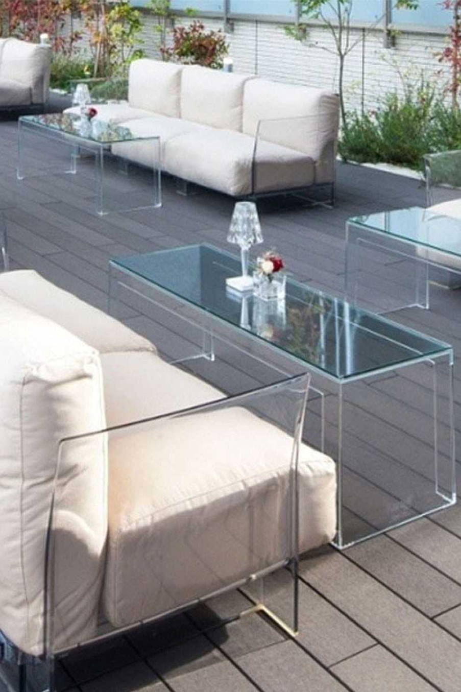 Mesas KARTELL | Mesa Invisible Side Cristal