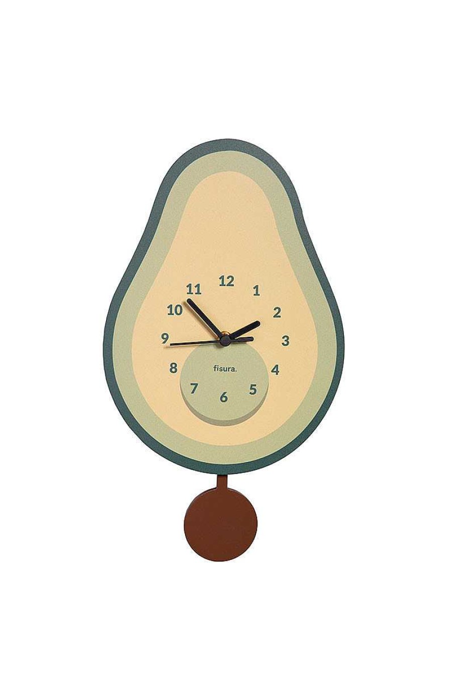 Decoraci N La Oca | Reloj De Pared Aguacate