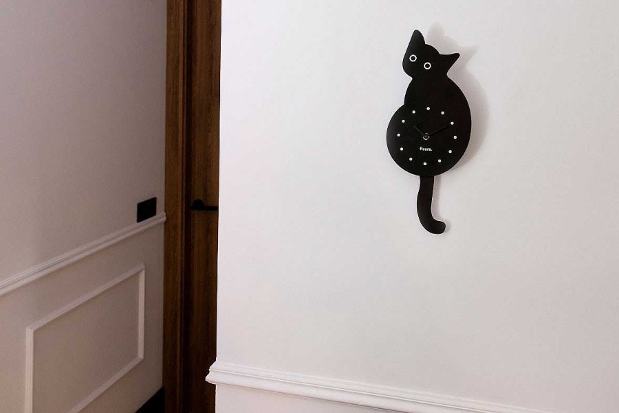 Decoraci N La Oca | Reloj De Pared Gato