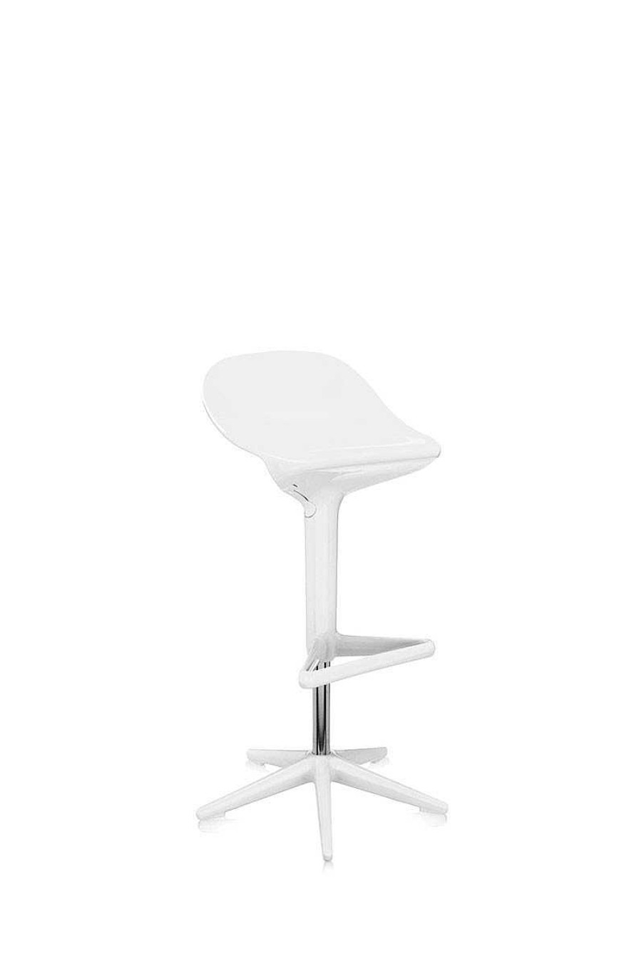 Mobiliario KARTELL Taburetes Altos | Taburete Spoon Blanco