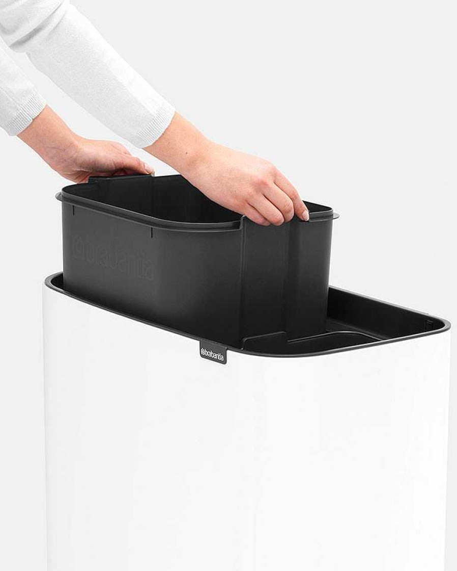 Decoraci N BRABANTIA Papeleras Y Reciclaje | Cubo Bo Touch Bin 11+23 L White